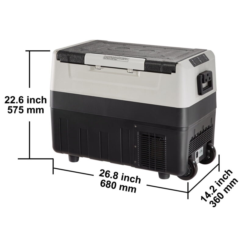 BENTISM Portable Car Refrigerator, for Vehicle & Home Use, black - Image 2