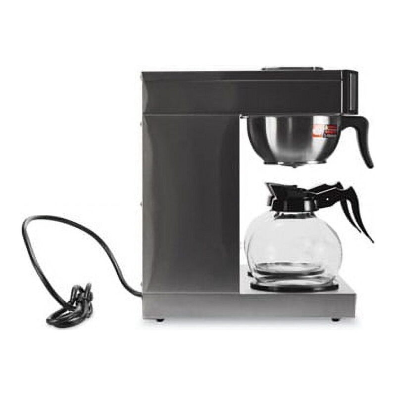 Coffee Pro Three-Burner Low Profile Institutional Coffee Maker, 36-Cup, Stainless Steel - Image 2