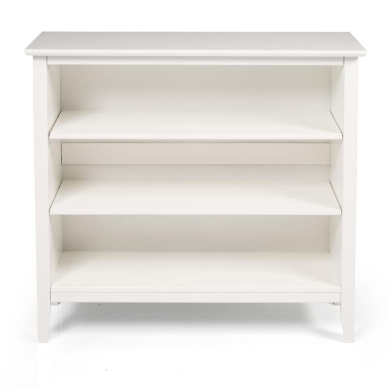 Alaterre Furniture Simplicity Kids Under Window Bookcase, Durable Brazilian Pine & Pine Veneer, Adjustable Shelves, White - Image 5