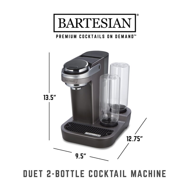 Bartesian Duet Cocktail Machine, 750 mL Glass Spirit Bottles, with LCD Display with Intuitive Controls - Image 5