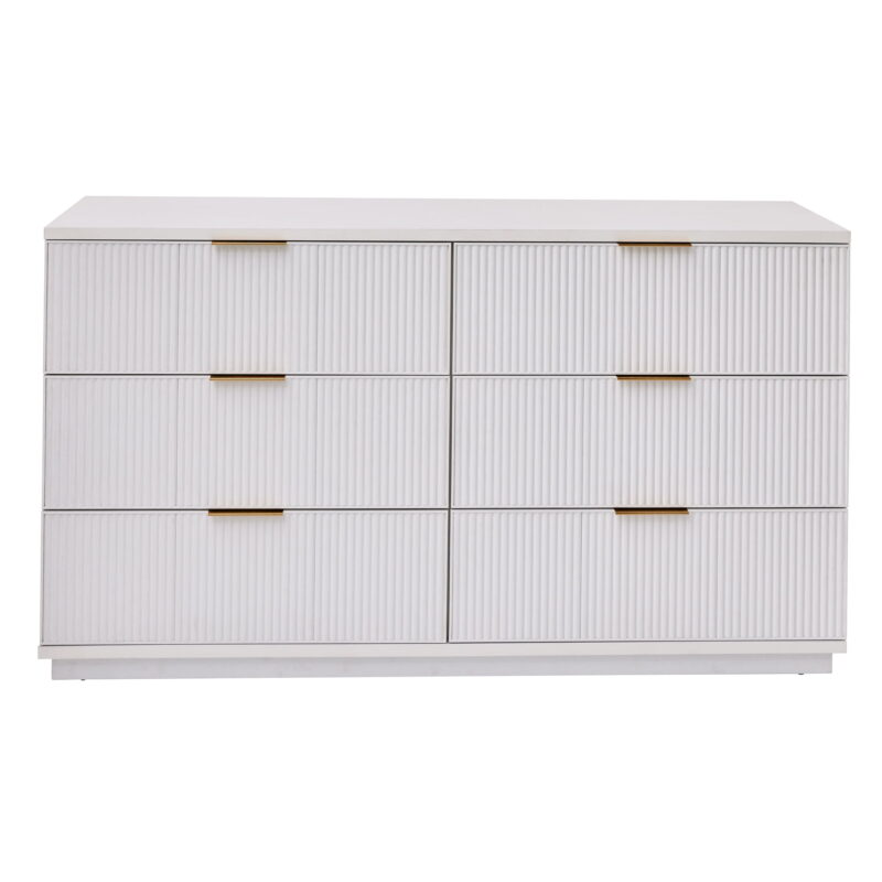 Better Homes and Gardens Lillian 6 Drawer Dresser, White - Image 2
