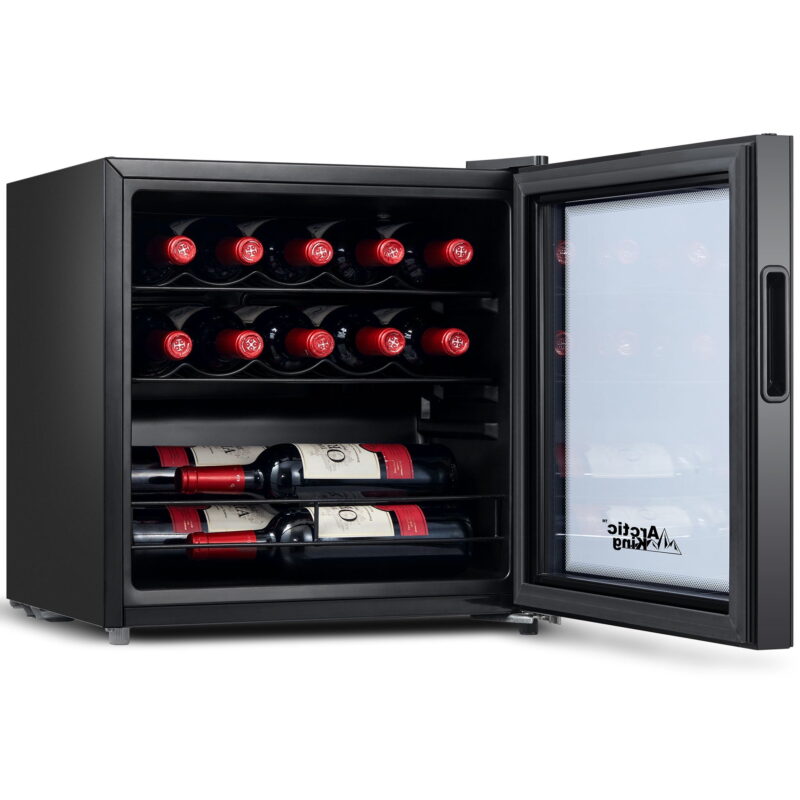Arctic King 14-Bottle 17.3-inch Wine Cooler, Full Glass Door, ARW14B0ABB - Image 3