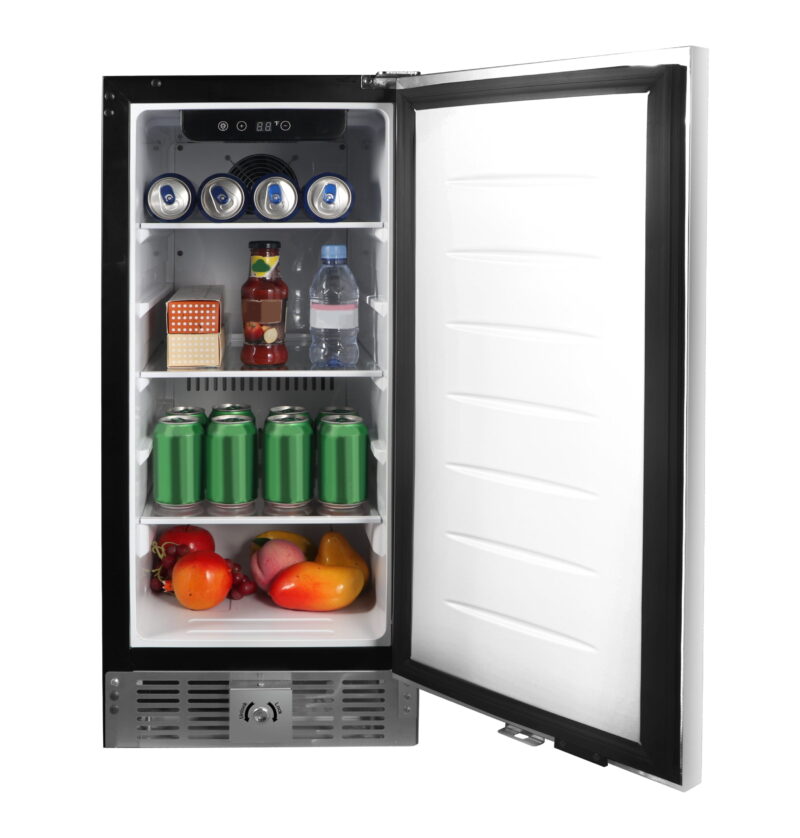Frigidaire 2.9 Cu Ft Capacity built in fridge, frost free-W:11.6" x L: 17.2" X H: 25.3" (Stainless Steel) - Image 7