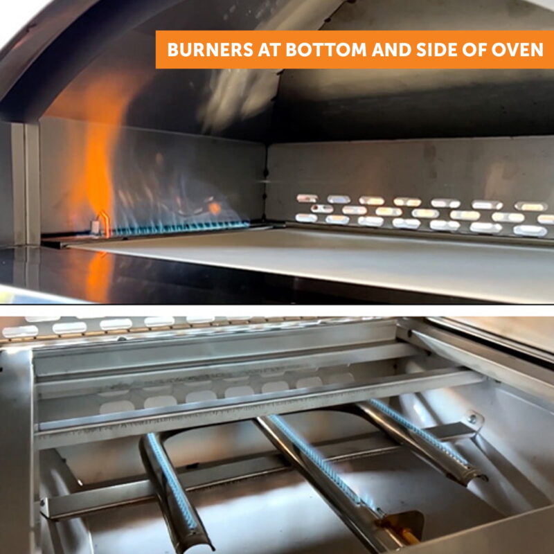 Flame King Propane Gas Pizza 13-inch Food Outdoor Oven for Camping, Backyard, Tailgating - Image 5