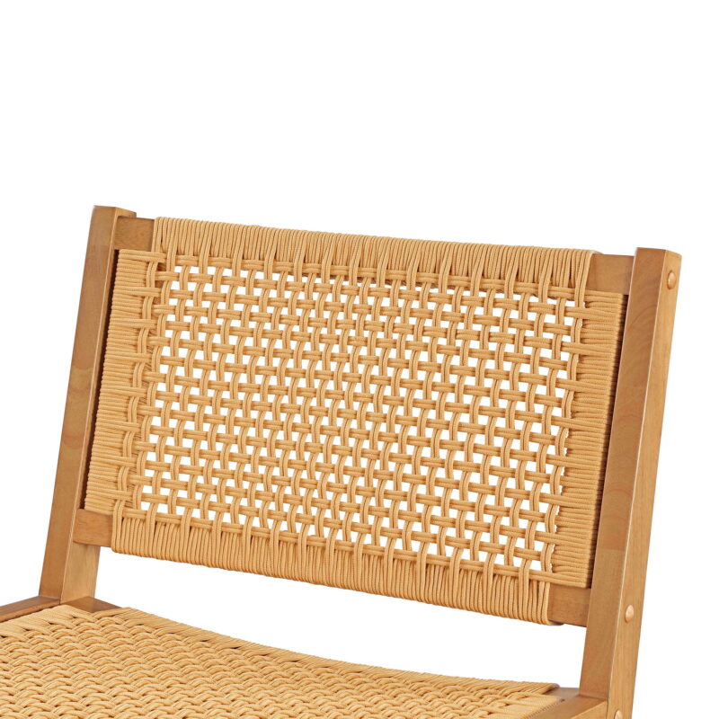 Better Homes & Gardens Vista Woven Accent Chair, Light Honey Finish - Image 6