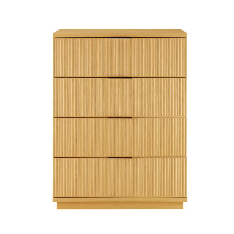 Better Homes & Gardens Lillian Fluted 4 Drawer Dresser, Natural Pine - Image 4