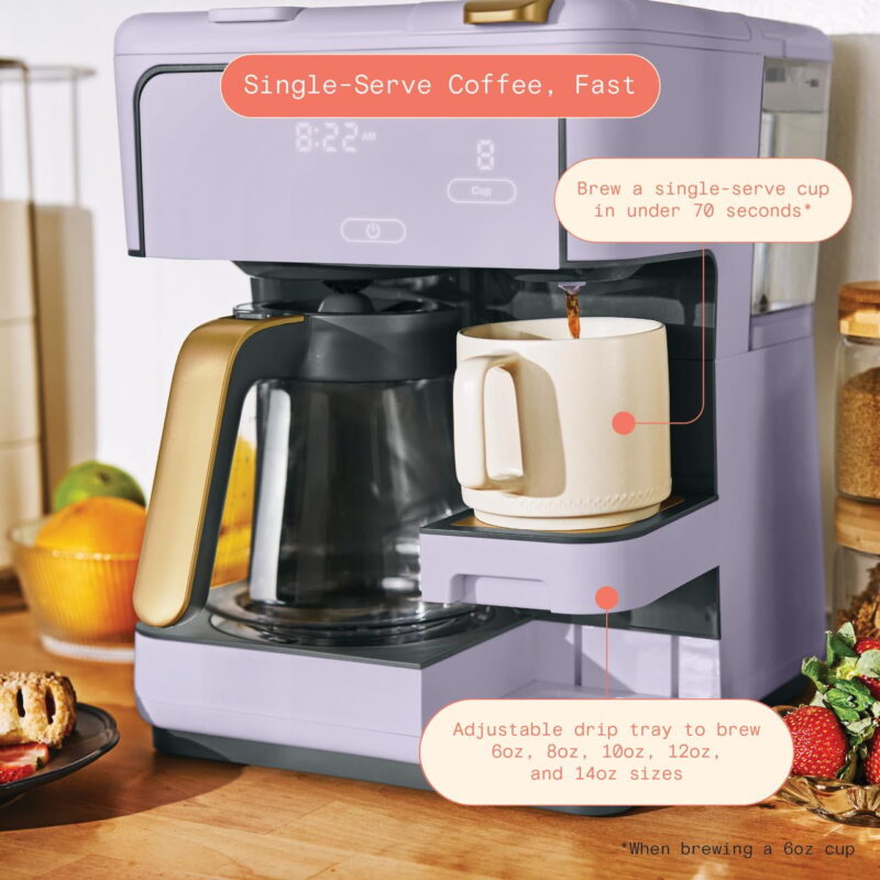 Beautiful Multi-Brew Coffee Maker, Lavender by Drew Barrymore - Image 6