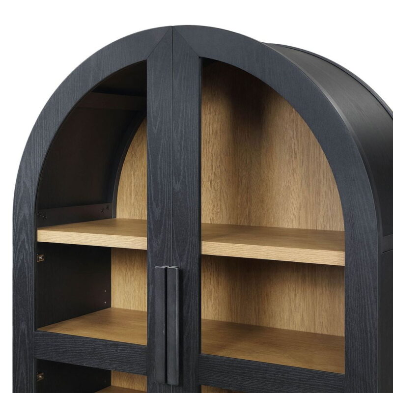 Better Homes & Gardens Juliet Arch Accent Cabinet, Black Finish - Image 5
