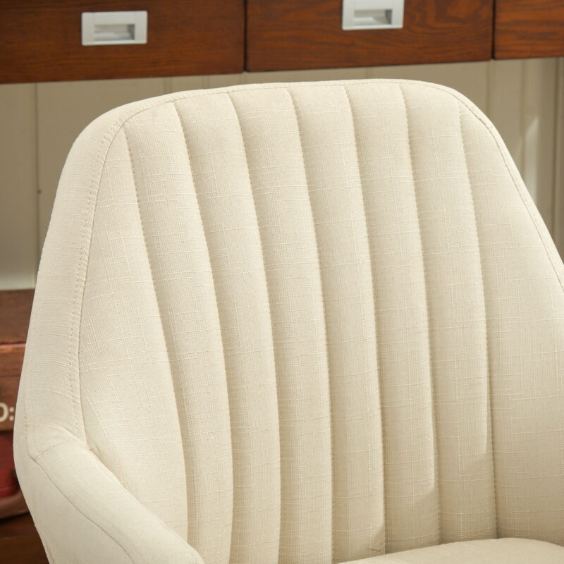 Roundhill Furniture Tuchico Contemporary Fabric Accent Chair, Tan - Image 3
