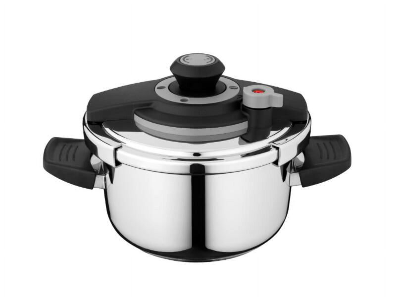 BergHOFF Vita 4Pc Stainless Steel Pressure Cooker Set 7.4Qt & 4.2Qt - Image 2