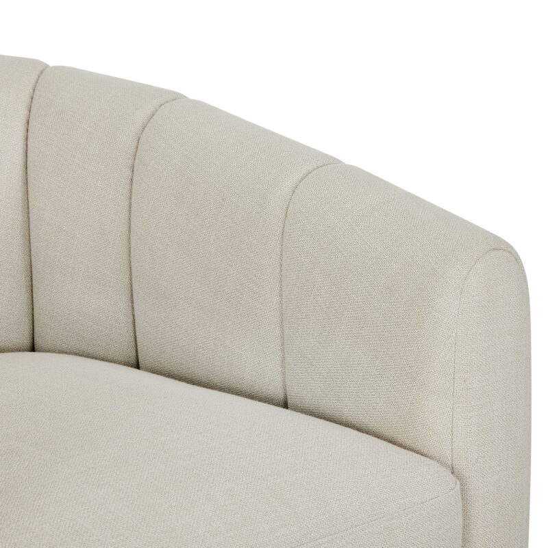 Better Homes & Gardens Lillian Accent Swivel Chair, Cream Linen - Image 5