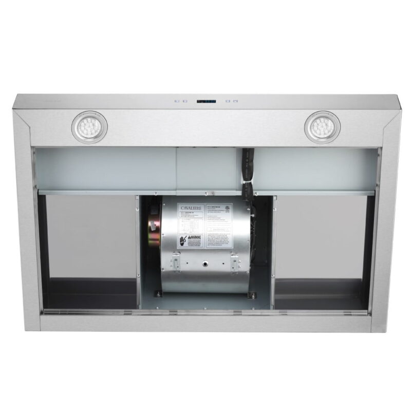 CAVALIERE 30" Inch Range Hood in Brushed Stainless Steel 900 CFM- LED Lighting- SV218Z-30 - Image 3