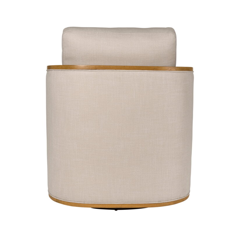 Better Homes & Gardens Windsor Swivel Accent Chair, Cream - Image 4