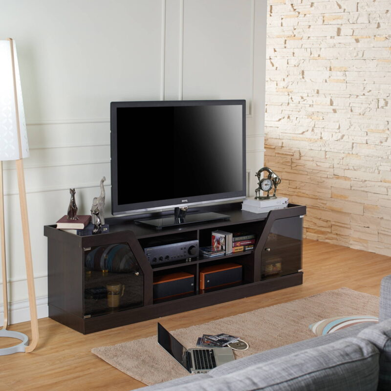 Furniture of America Faullin TV Stand for TVs up to 78", Espresso - Image 2