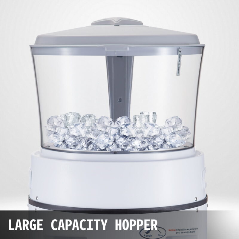 BENTISM Commercial Ice Shaver Ice Shaving Machine with Hopper 1102 LBS/H Snow Cone Maker - Image 6