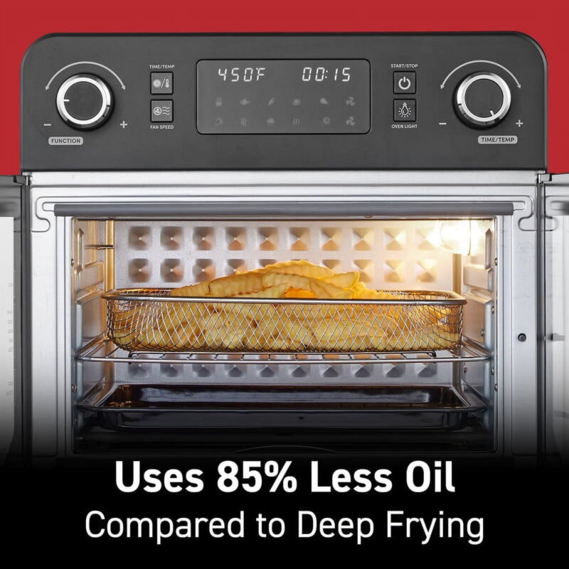 Elite Cuisine French Door 23 L Air Fryer Oven, Black - Image 3