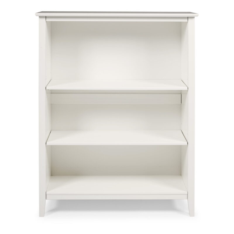 Alaterre Furniture Simplicity 48" Wood 3-Shelf Bookcase in White - Image 4