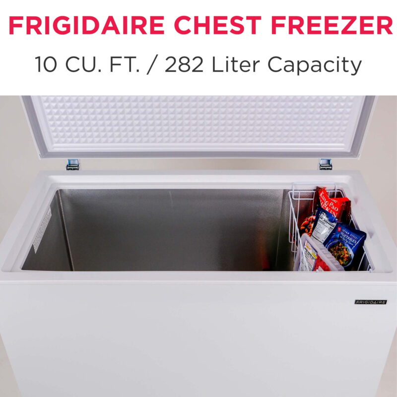 Frigidaire 10.3 Cu. ft. Chest Freezer, Garage Ready, EFRF1005, White - Image 2