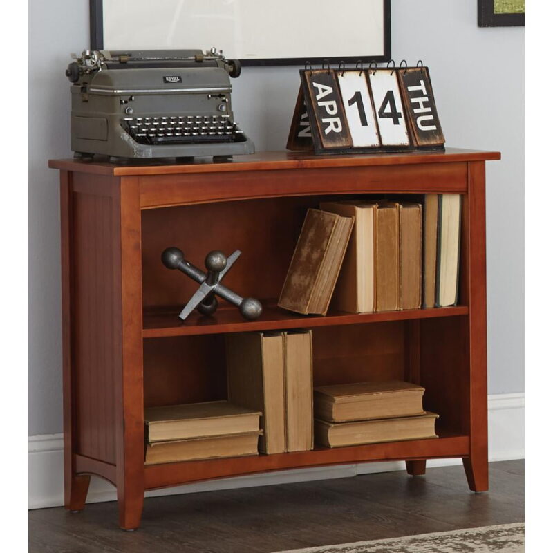 Alaterre Furniture Shaker Cottage Bookcase, Cherry - Image 4