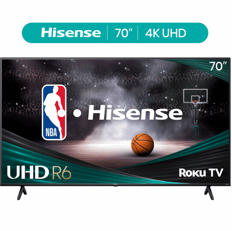 Hisense 70" Class 4K UHD LED LCD Roku Smart TV HDR R6 Series 70R6E4 - Image 5