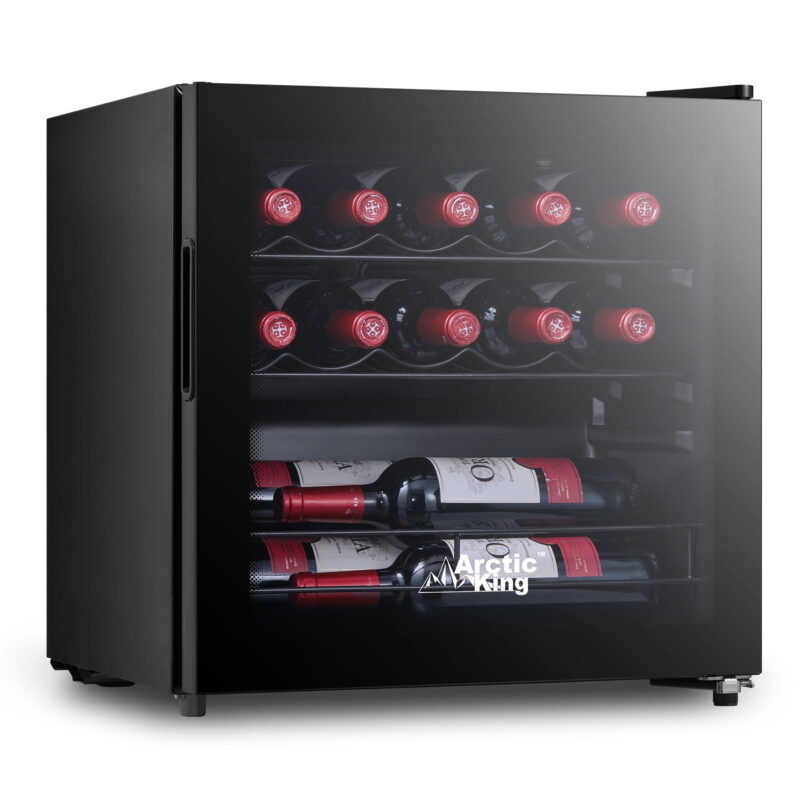Arctic King 14-Bottle 17.3-inch Wine Cooler, Full Glass Door, ARW14B0ABB - Image 2