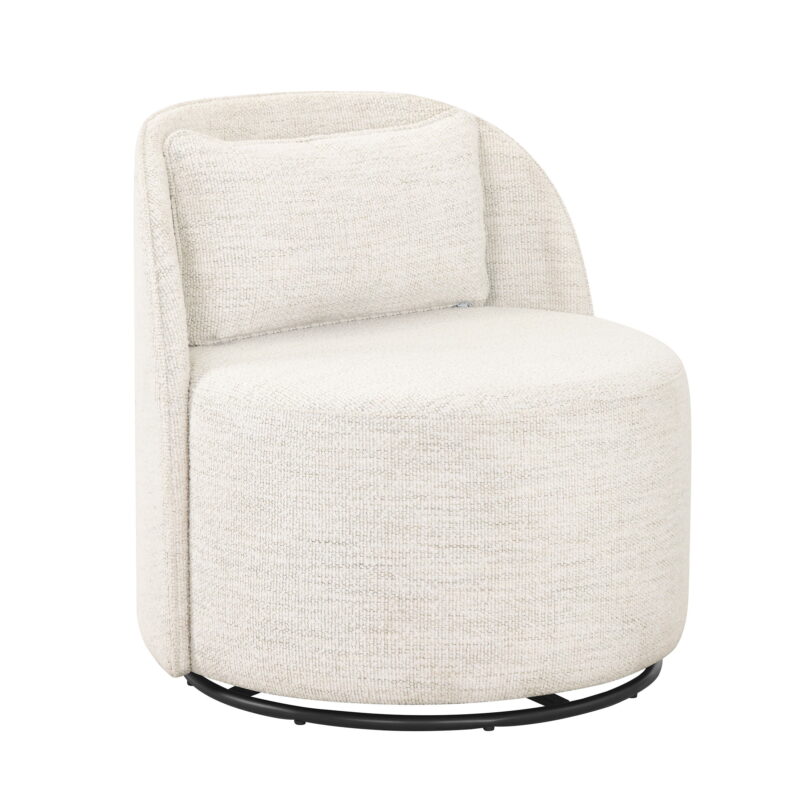 Better Homes & Gardens Juliet Modern Arch Swivel Accent Chair, Cream Boucle - Image 5