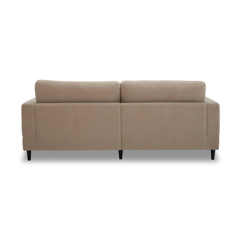 Better Homes & Gardens Springwood Wood Frame 83.46" Couch, Beige Velvet - Image 6
