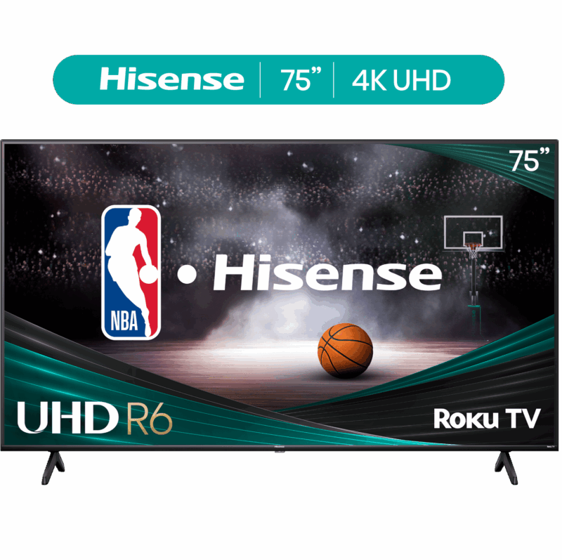 Hisense 75" Class 4K UHD LED LCD Roku Smart TV HDR R6 Series 75R6E4 - Image 3