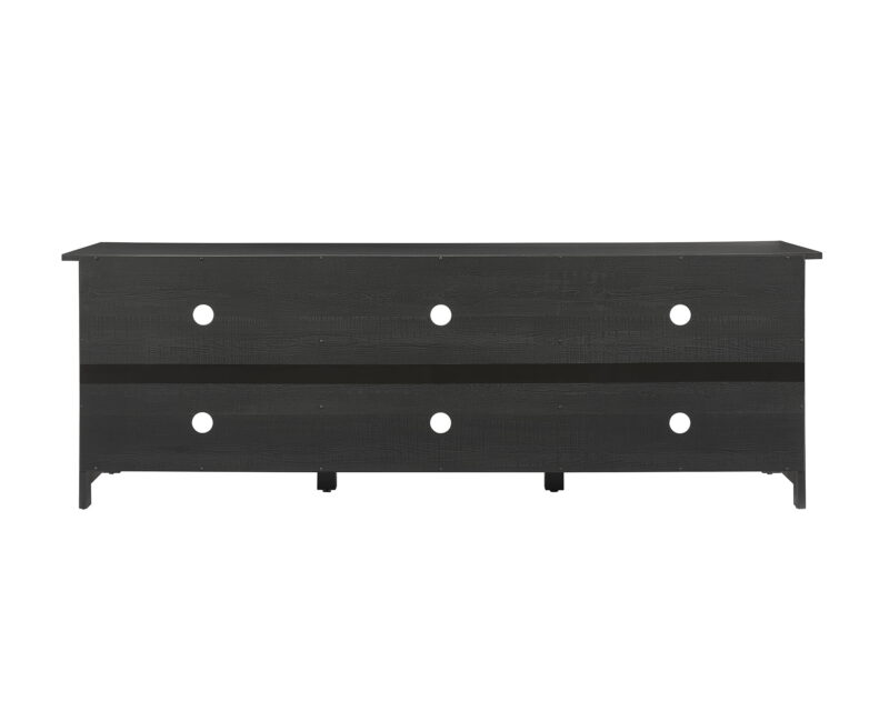Mainstays Adjustable Shelf TV Stand for TVs up to 70", Black Finish - Image 2