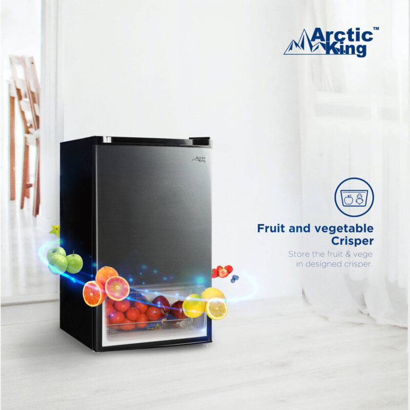 Arctic King 4.4 Cu ft One-Door No Freezer Mini Fridge, Black Stainless Steel Look E-Star, ARM44A5ASL - Image 7