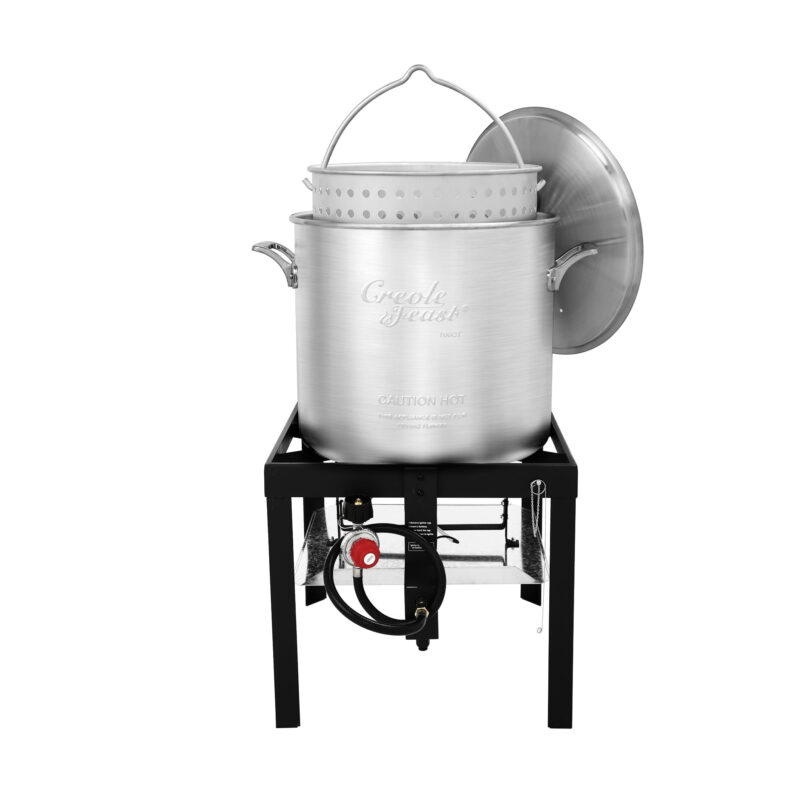 Creole Feast SBK1001, 100QT Gas Seafood Boiling Kit with Strainer for Large Gatherings - Image 4