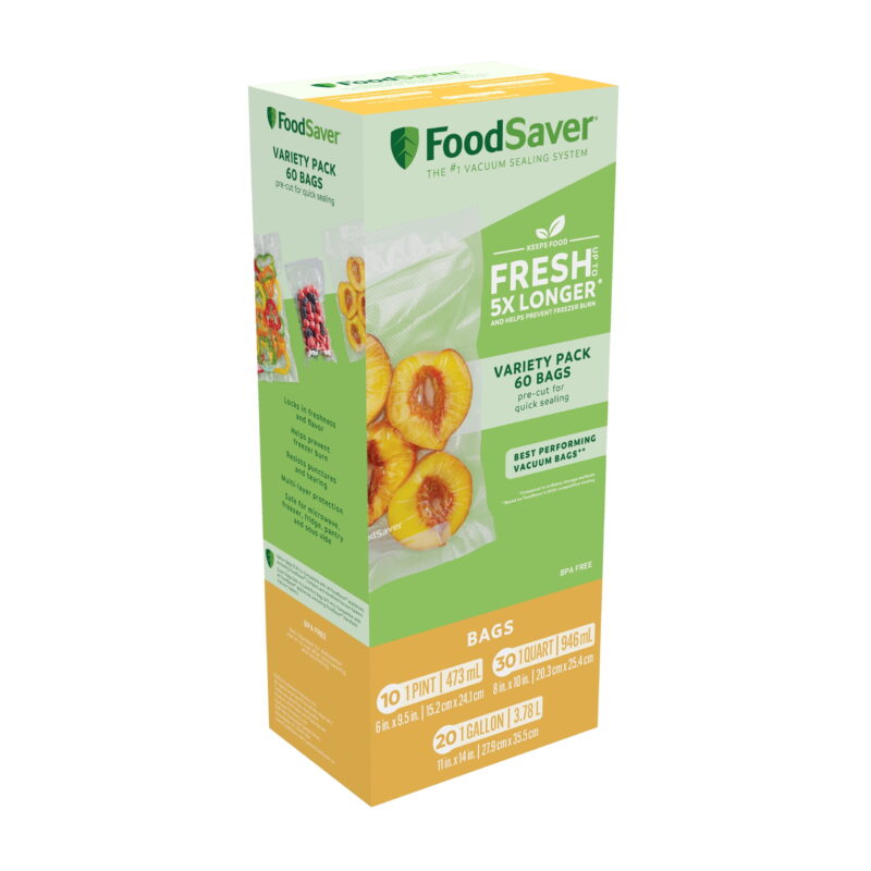 FoodSaver Premier Multi-Use Food Preservation Vacuum Sealer with Value Pack Bags Solution Bundle - Image 3