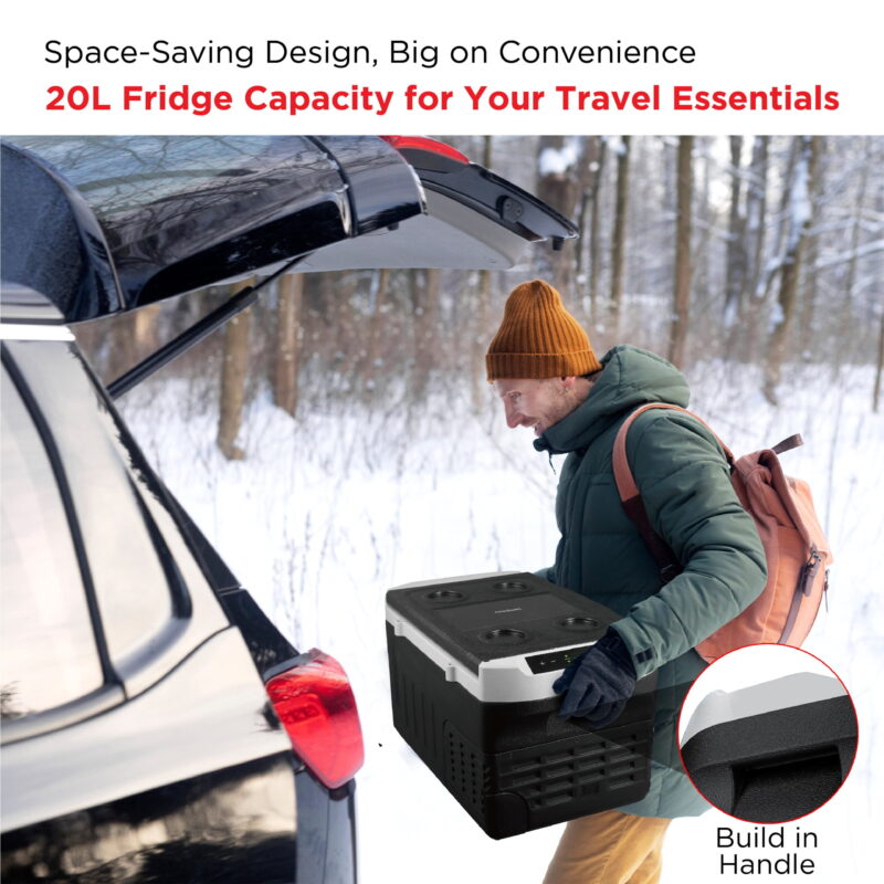 Frigidaire 20L Portable Convertible Electric Refrigerator/Freezer, 12V Car Charging - Image 3