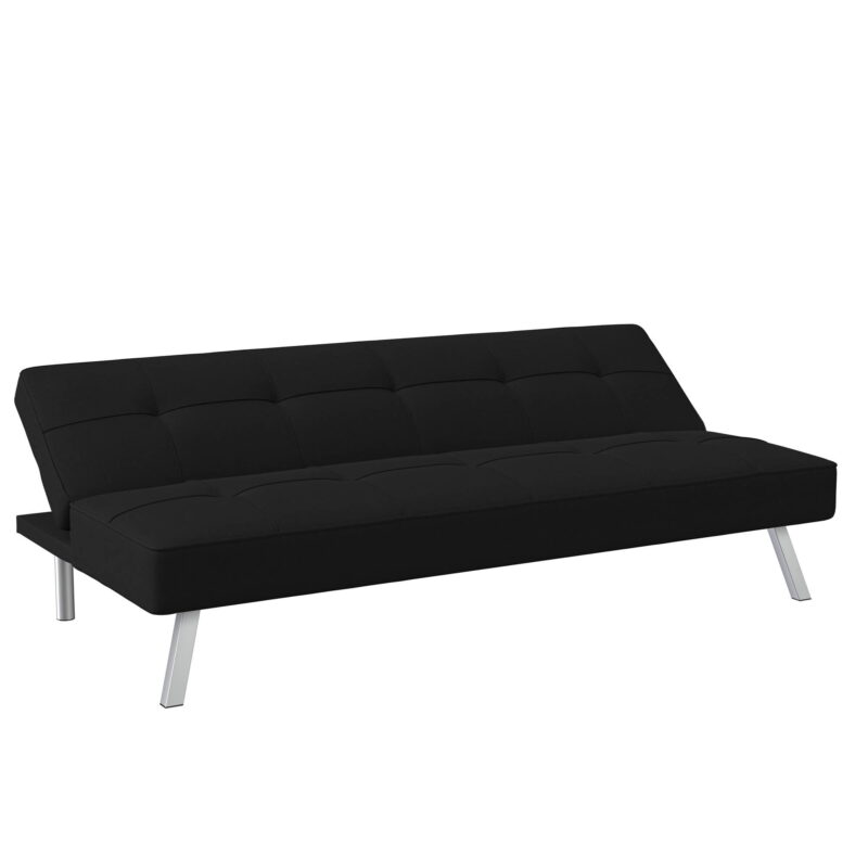 Serta Chelsea Modern Full Futon, Black Fabric - Image 4