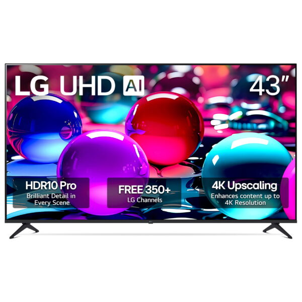 LG 43" 4K UHD UA75 AI Smart TV, 43UA7500