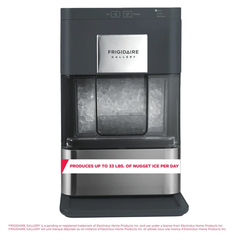 Frigidaire Gallery 33 lbs. Touchscreen Nugget Ice Maker - Stainless Steel Accent, EFIC220, Black - Image 3