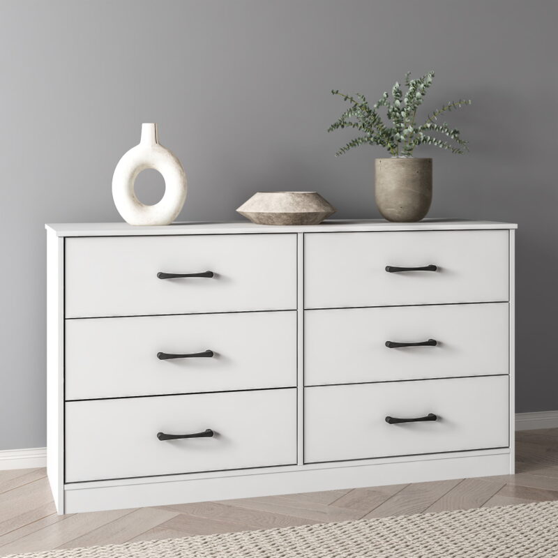 Mainstays Ardent 6 Drawer Dresser, White - Image 3