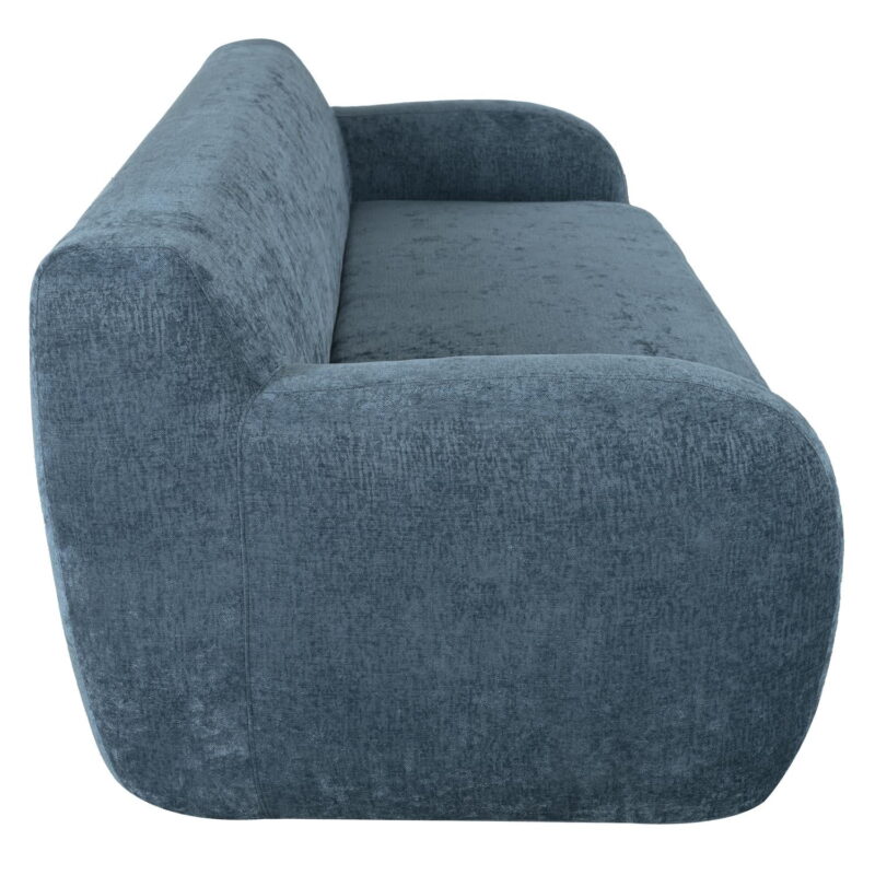 Modern Sofa Couch,Compression Sofa,3-Seat Upholstered Sofa Furniture for Small Space,Apartment,No Assembly Required,Dark Blue - Image 7