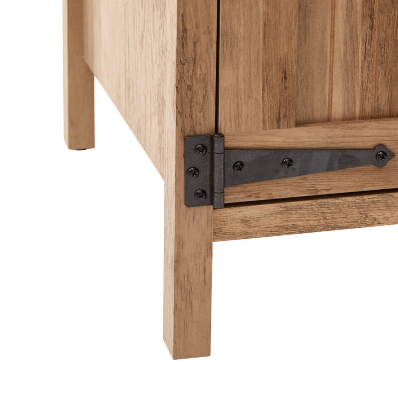 Mainstays Farmhouse TV Stand for TVs up to 70", Rustic Weathered Oak - Image 6