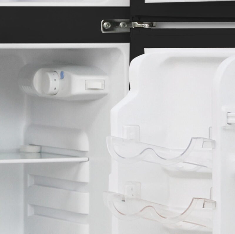 FRIGIDAIRE 4.7 Cu ft Two Door Mini Fridge with Freezer , VCM Stainless Steel - Image 5