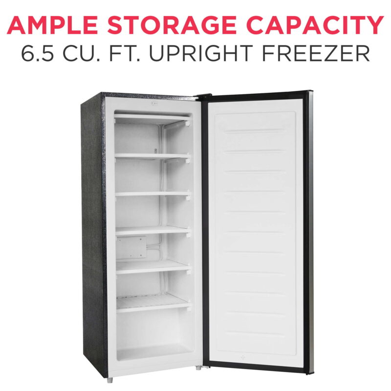 Frigidaire 6.5 Cu. ft. Upright Freezer, Platinum Silver, EFRF698 - Image 3