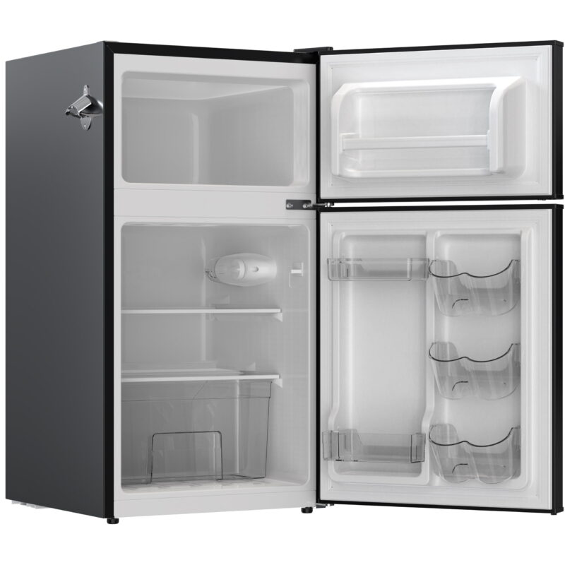 Frigidaire 3.1 cu. ft., 2 door with side bottle opener-W18.9"xL20.55"xH:33.54"(Black) - Image 2