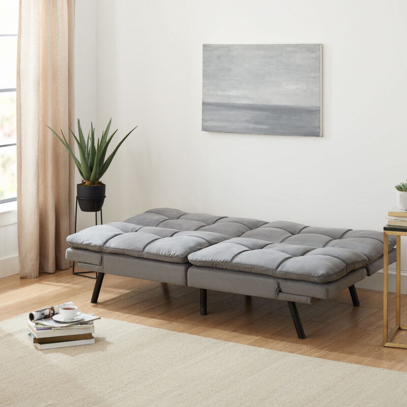 Mainstays Memory Foam Futon with 72" Grey - Image 3