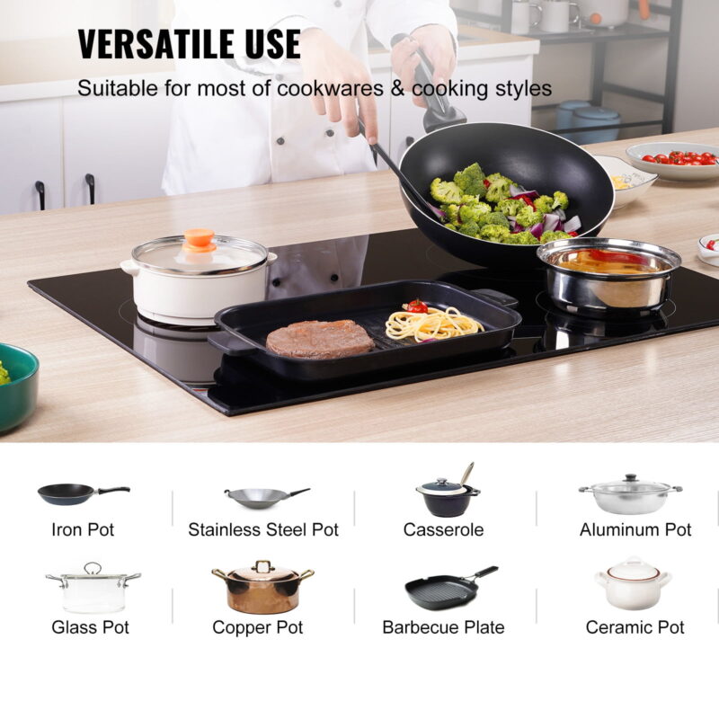 BENTISM Built-in Electric Cooktop Radiant Ceramic Cooktop 4 Burners 30.3x20.5 inch - Image 4