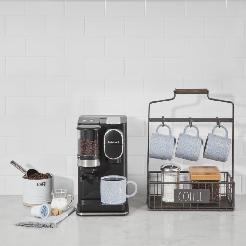 Cuisinart Grind & Brew Classic Black Single Serve Coffee Maker with Built-In Grinder - Image 3