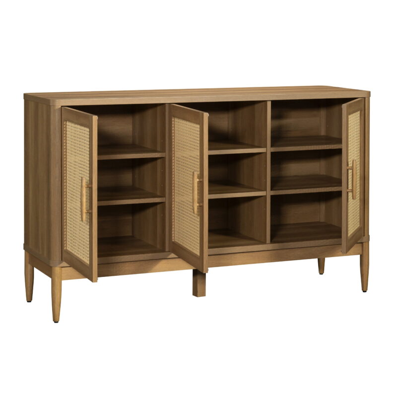 Better Homes & Gardens Springwood Caning Sideboard, Light Honey Finish - Image 6