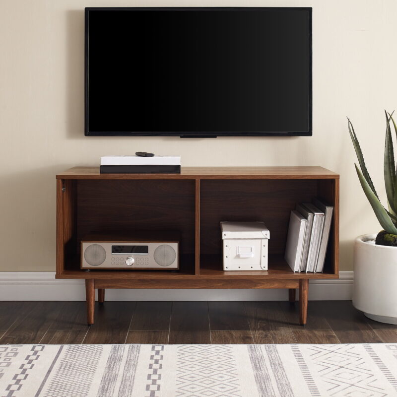 Crosley Furniture Liam 40"Wood Low Profile TV Stand in Walnut - Image 3