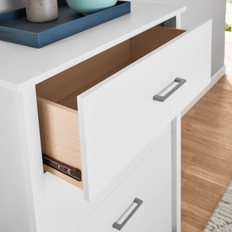 Mainstays Hillside 4-Drawer Dresser, White Finish - Image 3