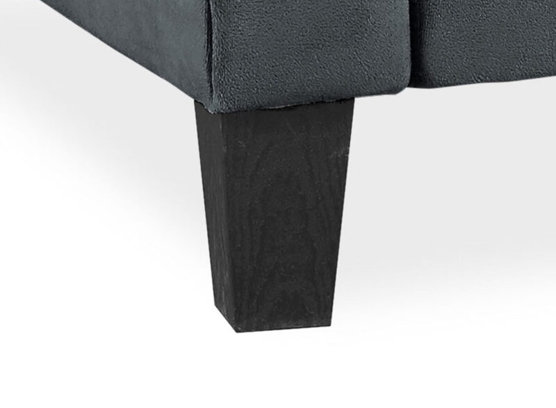 Lifestyle Solutions Alexa Sofa with Rolled Arms, Gray Fabric - Image 4