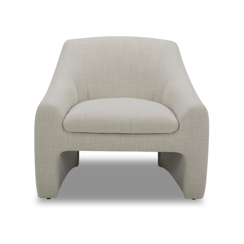Better Homes & Gardens Emerson Curvy Accent Chair, Cream Linen - Image 3